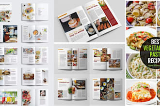 design and format your cookbook recipe, vegetarian recipe, keto, meal plan food