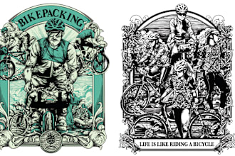 draw any bicycle in 24 hours and high resolution