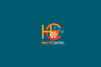 design sustainability heat centric company logo