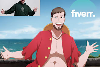 draw your photo or character into onepiece anime style