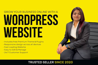 design and develop your business website in wordpress