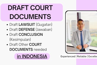 draft indonesian court and litigation documents