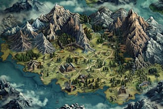 draw fantasy maps and city maps