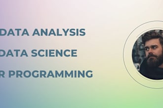 do statistics, data analysis and visualization in r programming, rstudio