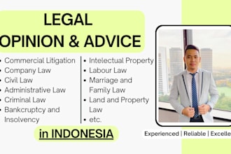 give comprehensive indonesian legal opinion