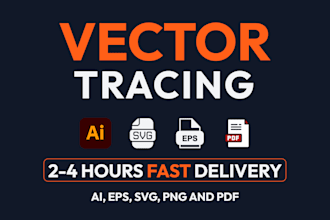 vector tracing, logo recreate, redraw, resize, remake in vector file