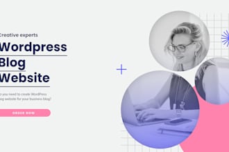 create wordpress blog website