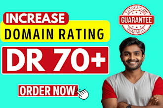 increase ahrefs domain rating dr 70 using high authority SEO backlinks