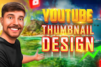 design a catchy elegant youtube thumbnail
