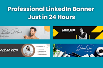 create eye catching linkedin banners, covers, and headers