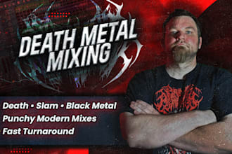 mix and master modern death metal and extreme metal
