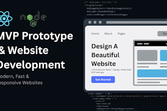 develop your startup web app or saas mvp fast