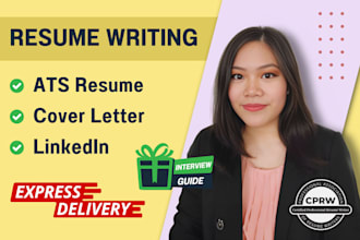 provide executive resume, ats resume writing, and cover letter