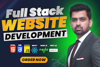 build rebuild custom frontend website full stack website, frontend developer