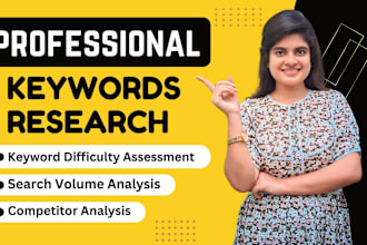 do targeted SEO keyword research and competitor analysis