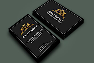 design a modern minimalist emblem and business card with qr