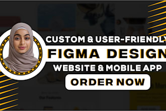 do professional figma website design , custom UI UX and website mockups