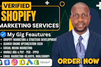 do klaviyo , shopify ecommerce marketing, facebook ads to boost shopify sales