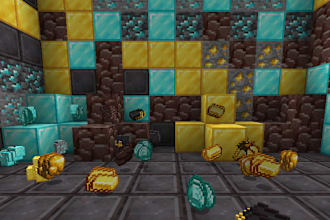 mine minecraft diamond netherite and gold for you