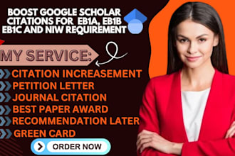increase google scholar citations for eb1, eb1b, eb1c and niw requirement