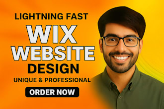 design and develop a stunning wix website with responsive design