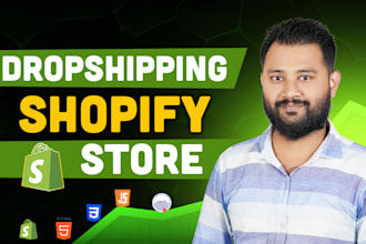 build shopify store or dropshipping ecommerce store