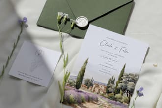design custom invitation, wedding stationery, save the date