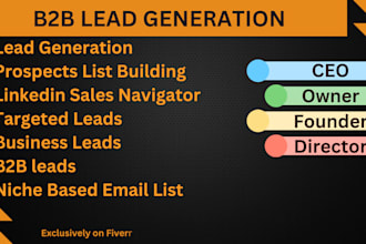 do b2b lead generation for any targeted industry and location
