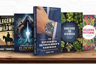 professional book cover design 3d mockups included