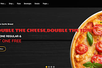 design pizza food shopify store burger restaurant food beverage hot dog store