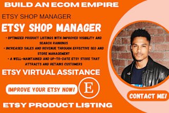 etsy shop creation etsy products listing etsy products SEO etsy store manager