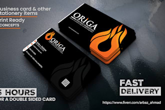 design business card and stationery print ready