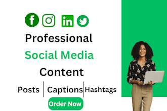 be your social media content and posts creator