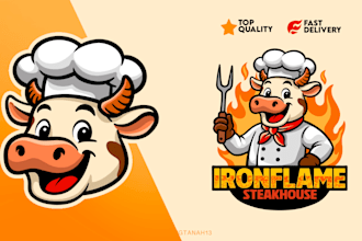 design a custom cartoon mascot logo for your business