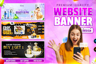 design elite website banner, shopify banner, web slider
