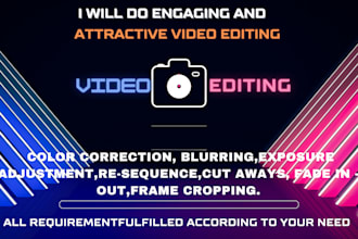 do engaging and attractive video editing for your content creation