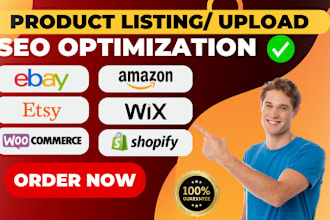 do SEO optimized ebay, amazon, tiktok, shopify, etsy, and woo commerce listings