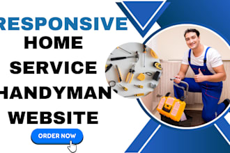 design construction website home service handyman appointment booking website