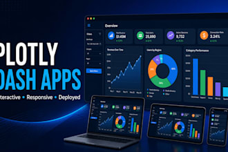 build a custom plotly dash python dashboard and web app