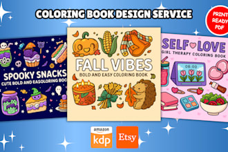 create an adult coloring book for KDP or etsy
