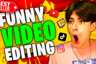 do professional funny gaming video editing for youtube