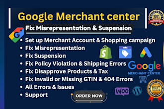 fix google merchant center suspension misrepresentation fix gmc issues