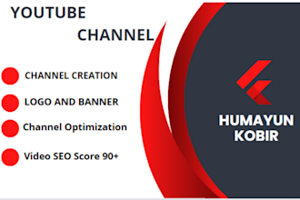 create and set up your youtube channel with optimization