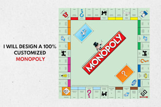 design a custom monopoly style board game