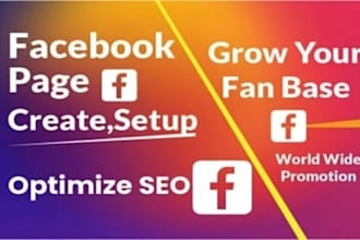 create a facebook business page and promotion fb page