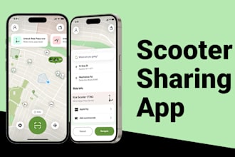 develop a e scooter sharing app, scooter rental app like lime, bolt