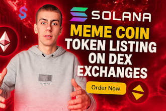 do solana meme coin token listing on dex exchanges