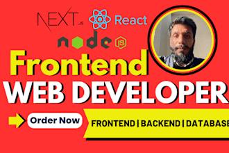 do website builder, create website, design website front end developer