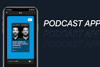 create podcast apps, audiobook apps like spotify, google podcasts