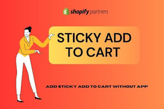 add sticky add to cart button on shopify store without an app